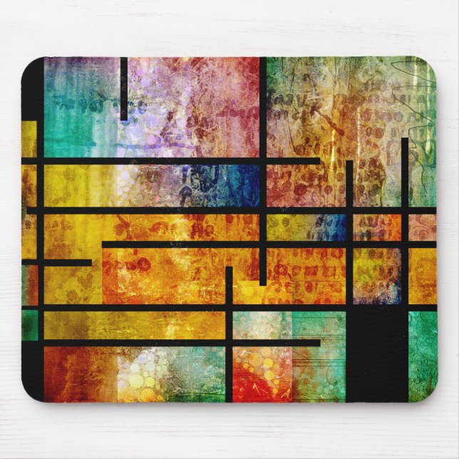 Modern abstract art mouse mat (Front)