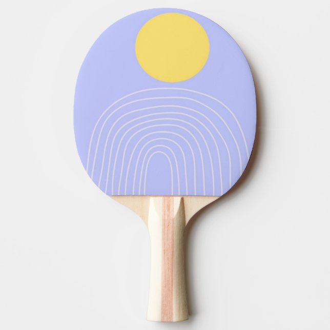 modern abstract art ping pong paddle (Front)
