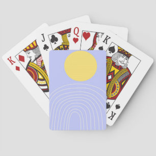 modern abstract art playing cards