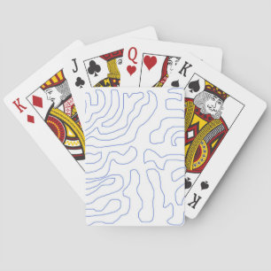 modern abstract art playing cards