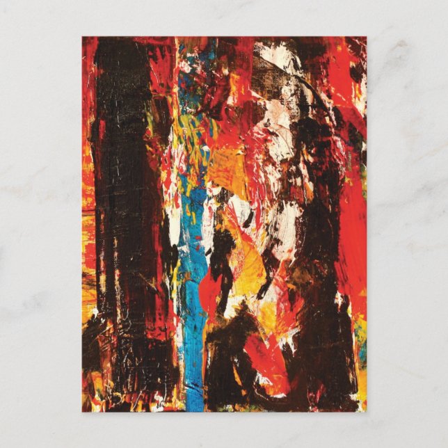 Modern Abstract Art Postcard (Front)