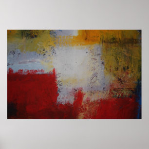 Modern Abstract Art Poster - Minimalist Squares