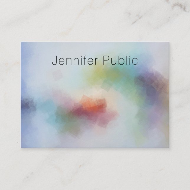 Modern Abstract Art Professional Elegant Template Business Card (Front)