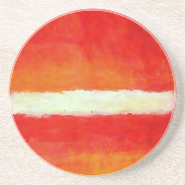 Modern Abstract Art - Rothko Style Coaster (Front)