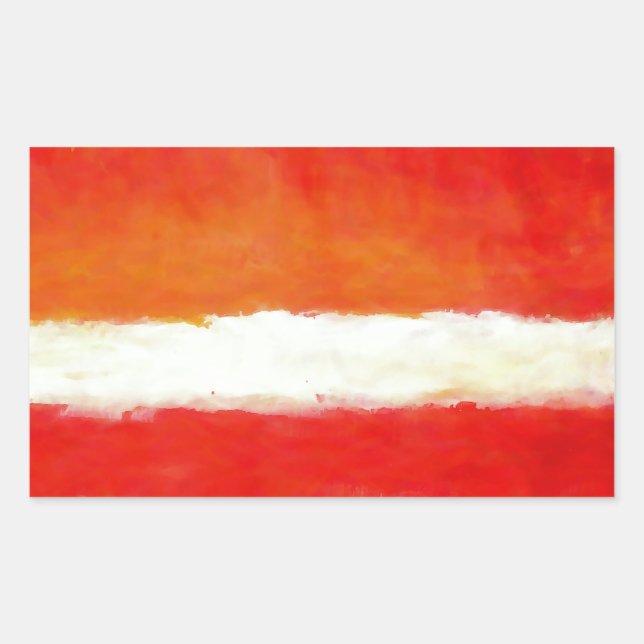 Modern Abstract Art - Rothko Style Rectangular Sticker (Front)