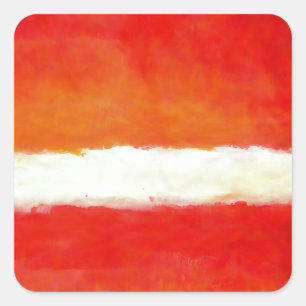 Modern Abstract Art - Rothko Style Square Sticker