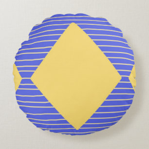 modern abstract art round cushion
