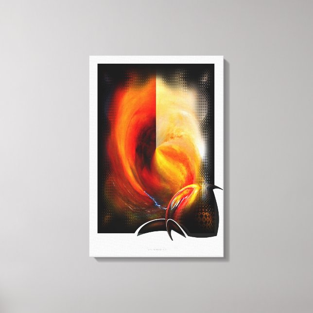 modern abstract art serdar hizli artworks canvas print (Front)