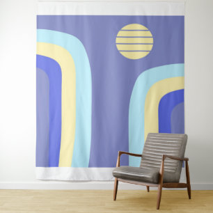 modern abstract art tapestry