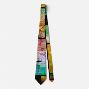 Modern abstract art tie