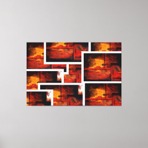 Modern Abstract Art Wrapped Canvas