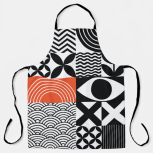 Modern Abstract: Artistic Design Canvas. Apron