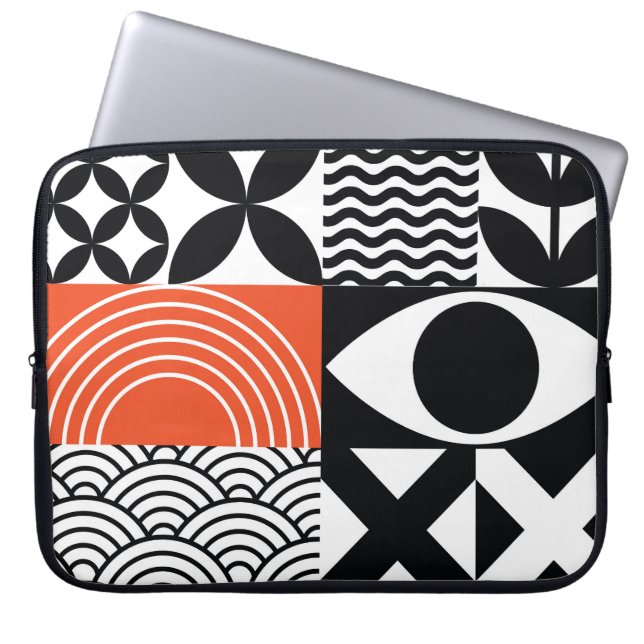 Modern Abstract: Artistic Design Canvas. Laptop Sleeve (Front)