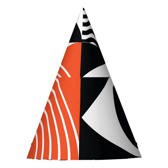 Modern Abstract: Artistic Design Canvas. Party Hat (Front)