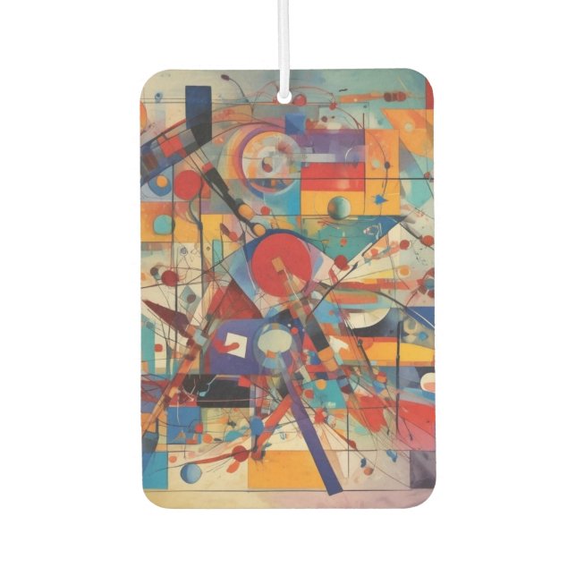 Modern Abstract Artwork Car Air Freshener (Front)