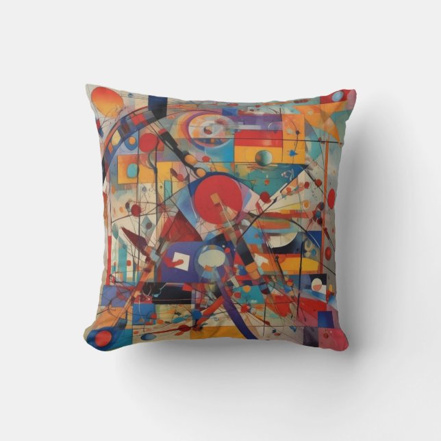 Modern Abstract Artwork Cushion (Front)