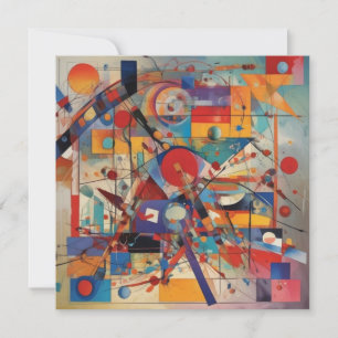 Modern Abstract Artwork Flat Card