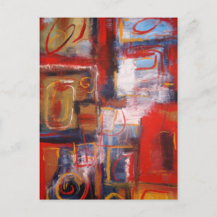 Modern Abstract Artwork Postcard