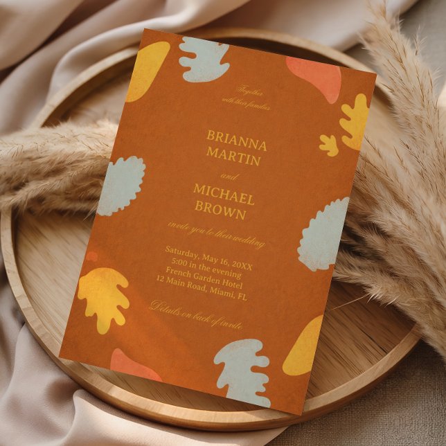 Modern Abstract Autumn Colourful Invitation (Creator Uploaded)