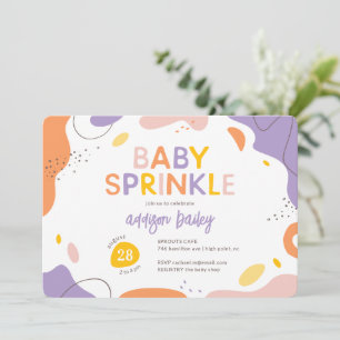 Modern Abstract Baby Shower Invitation