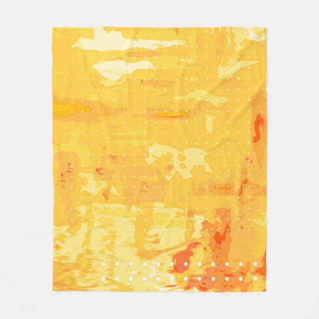 Modern abstract background of bright brush strokes fleece blanket (Front)
