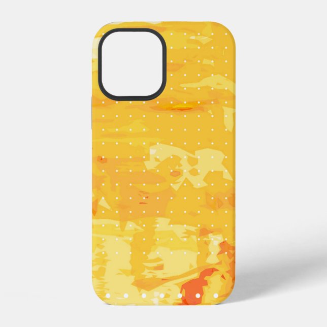 Modern abstract background of bright brush strokes iPhone case (Back)