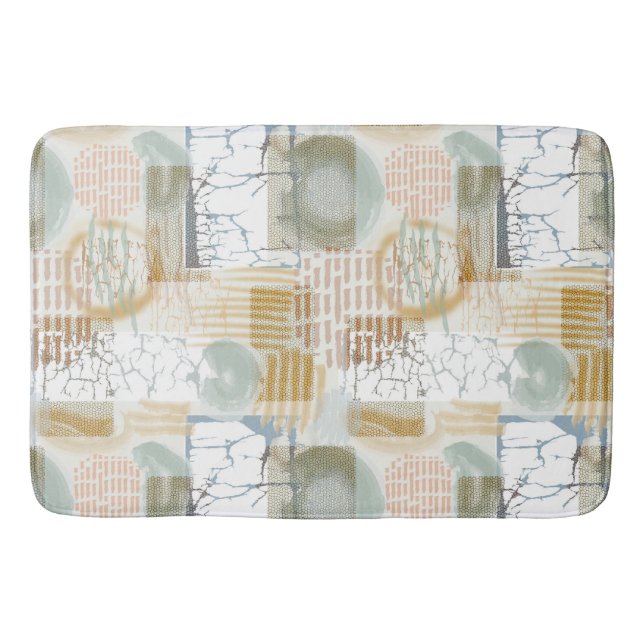 Modern Abstract Bath Mat (Front)