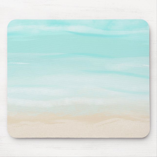 Modern Abstract Beach Mouse Mat (Front)