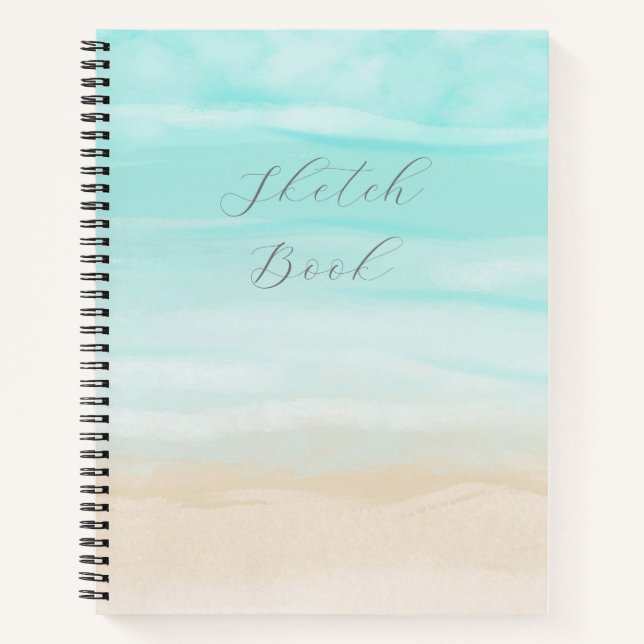 Modern Abstract Beach Sketch Book (Front)