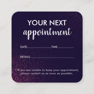 Modern Abstract Beauty Salon Appointment Card