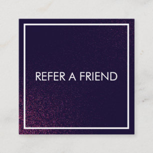 Modern Abstract  Beauty Salon Referral Card