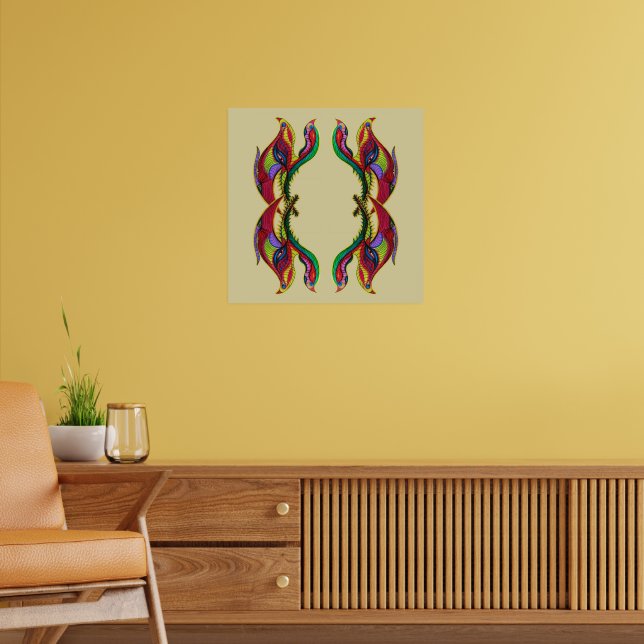 Modern abstract birds portal poster (Living Room 2)