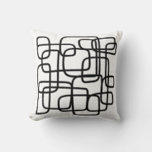 Modern Abstract Black and White Line Art