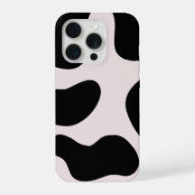Modern Abstract Black Blob Pattern Phone Case