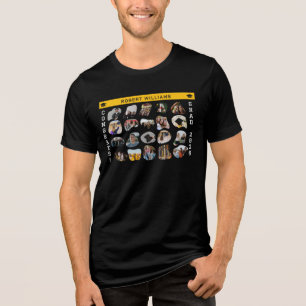Modern Abstract Blob Geometry 20 Photo Grad Party  Tri-Blend Shirt