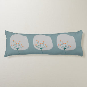 Modern Abstract Blue and Grey Design Body Cushion