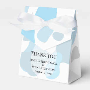 Modern Abstract Blue Minimalist Artistic Wedding Favour Box