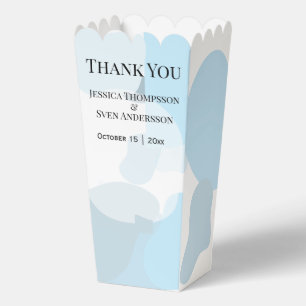 Modern Abstract Blue Minimalist Artistic Wedding Favour Box
