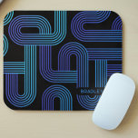 Modern Abstract Blue Purple Geometric Custom Name Mouse Mat<br><div class="desc">Modern Abstract Blue Purple Geometric Custom Name Mouse Pads features an abstract geometric pattern in blue and purple with your custom name at the base. Perfect gift for him or her for Christmas,  birthday,  anniversary,  Father's Day and more. Designed by ©Evco Studio www.zazzle.com/store/evcostudio</div>