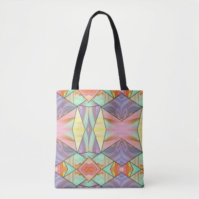 Modern Abstract boho Marble Art Tote Bag (Front)