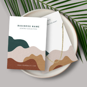 Modern Abstract Boho Necklace Display Card