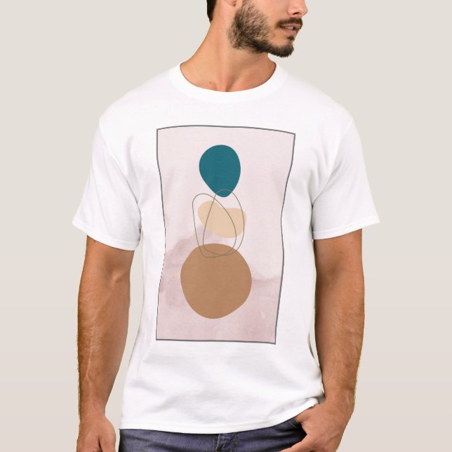 Modern Abstract Boho T-Shirt Design (Front)