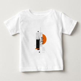 Modern Abstract Botanical Geometric Wall Art  Baby T-Shirt