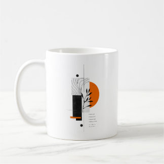 Modern Abstract Botanical Geometric Wall Art  Coffee Mug
