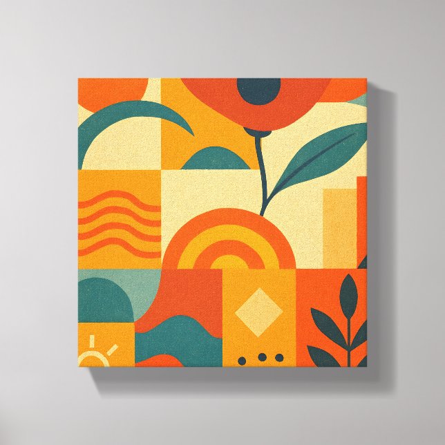 Modern Abstract Botanical Wall Art (Front)