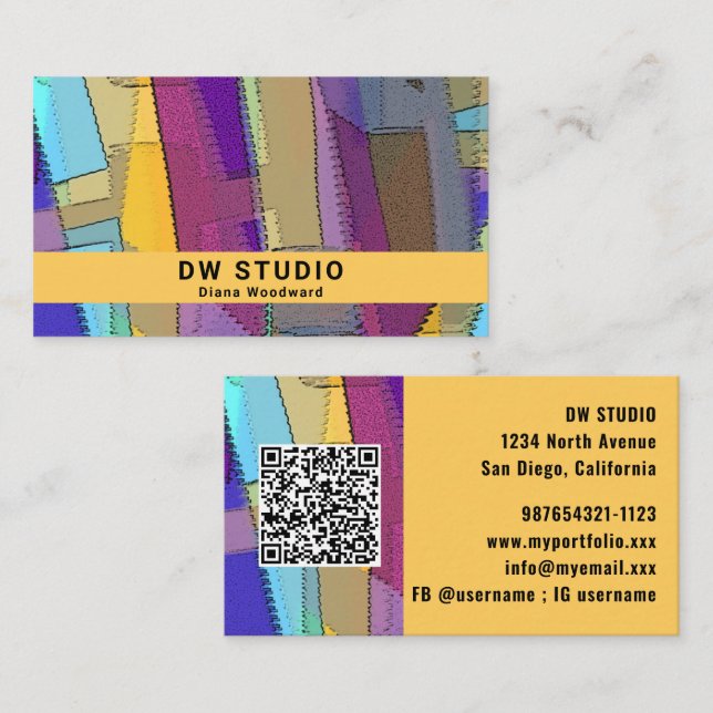Modern Abstract Business Card (Front/Back)