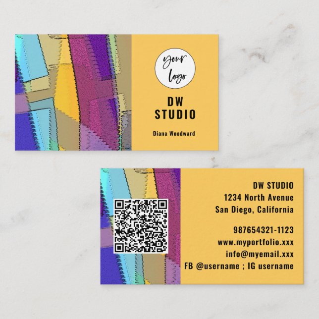 Modern Abstract Business Card (Front/Back)