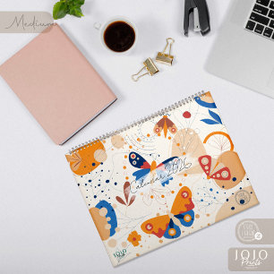 Modern Abstract Butterflies Photo Calendar 2026