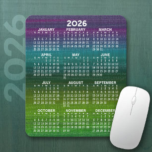 Modern Abstract Calendar Vertical Mouse Mat