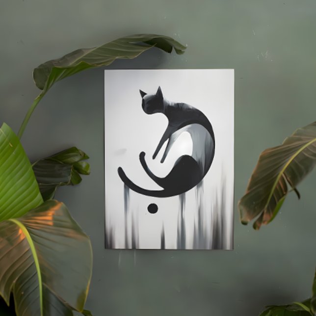 Modern Abstract Cat – Minimalist Design Poster (Creator Uploaded)